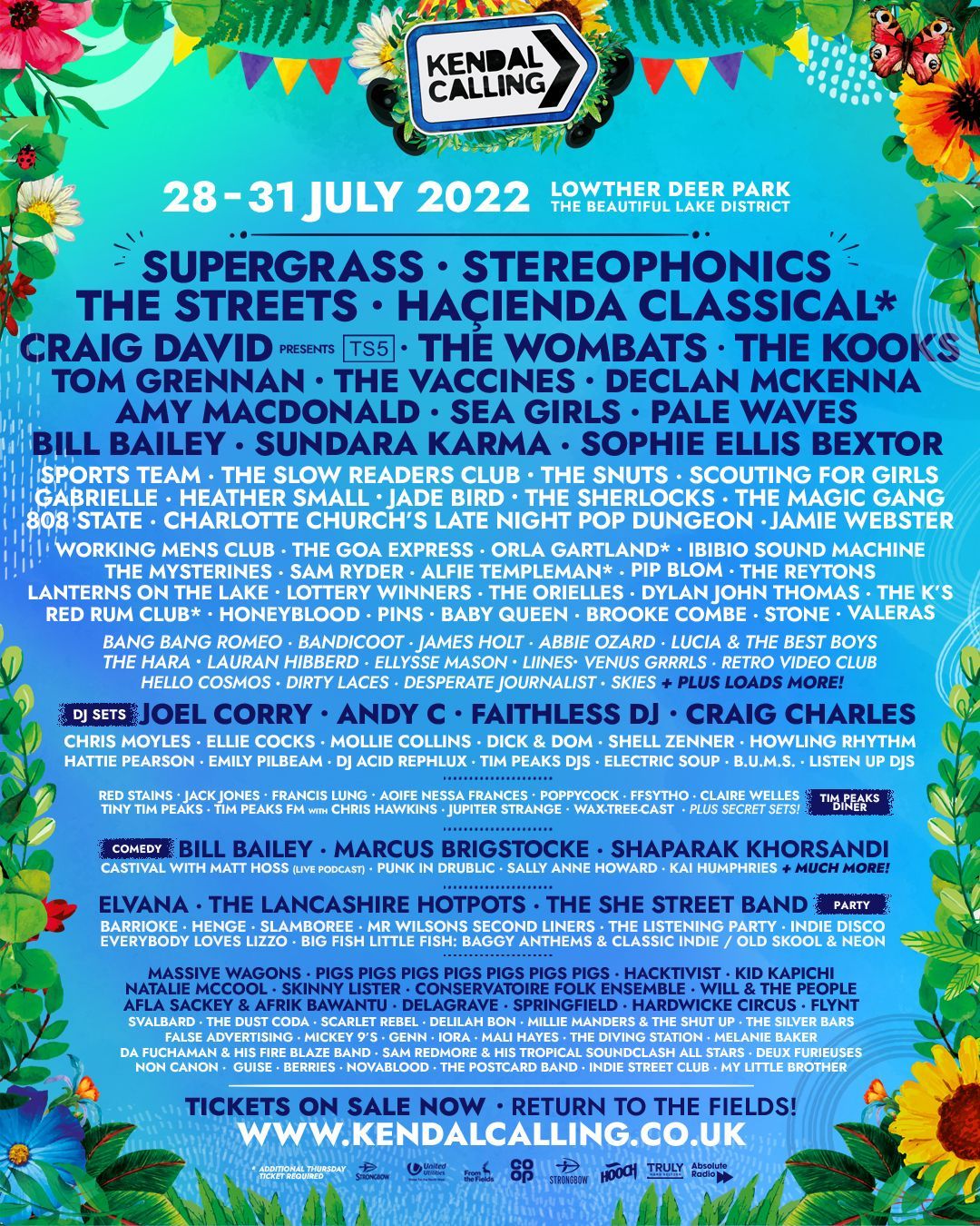 KENDAL CALLING FESTIVAL SAT 30TH JULY 2022